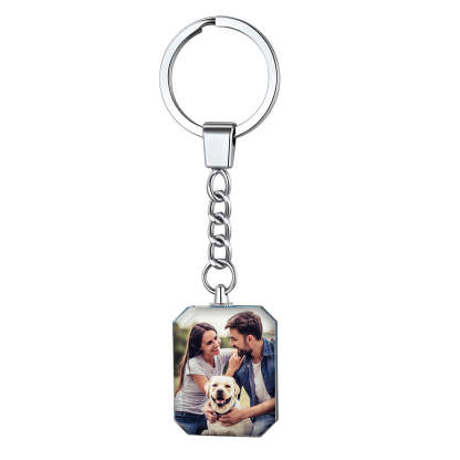 Custom Double Sided Photo Acrylic Personalized Keychain