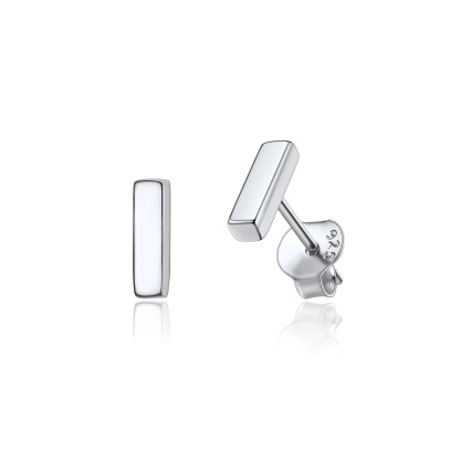  Sterling Silver A-Z Dainty Letter Initial Stud Earrings for Women