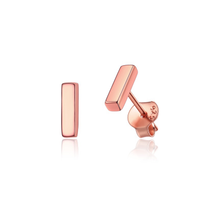  Sterling Silver A-Z Dainty Letter Initial Stud Earrings for Women