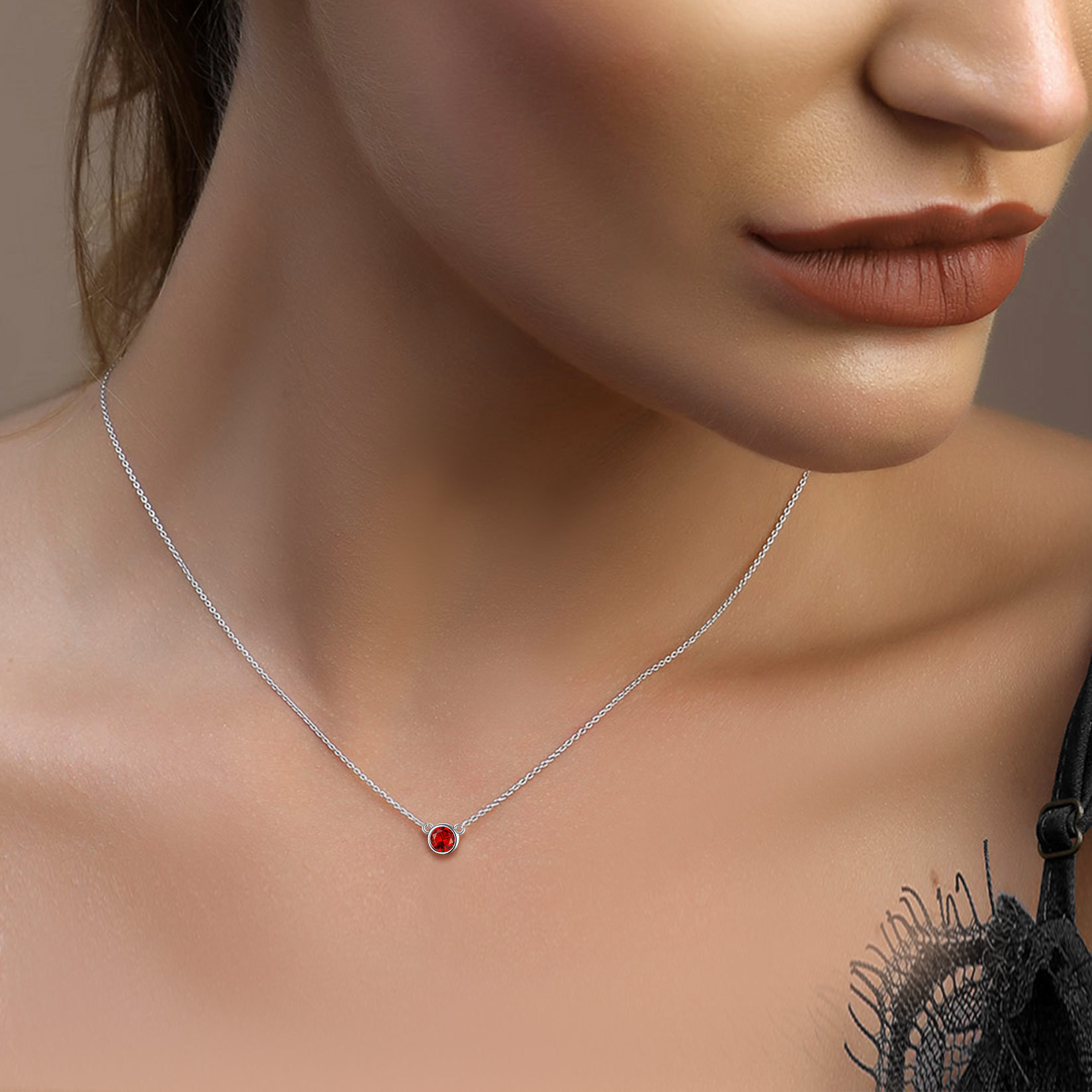 Cute Birthstone Necklace for Women