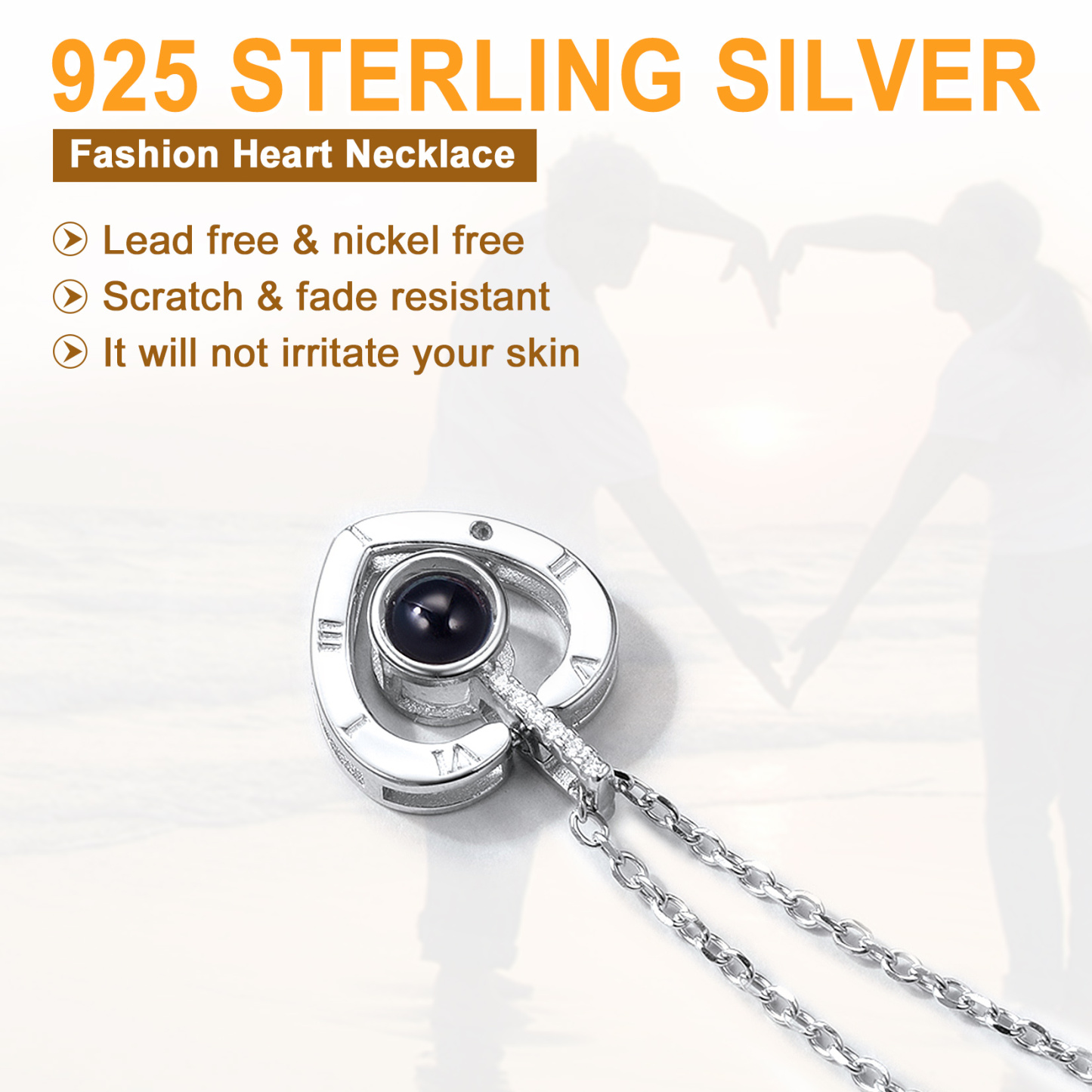  I Love You in 100 Languages Projection Necklace