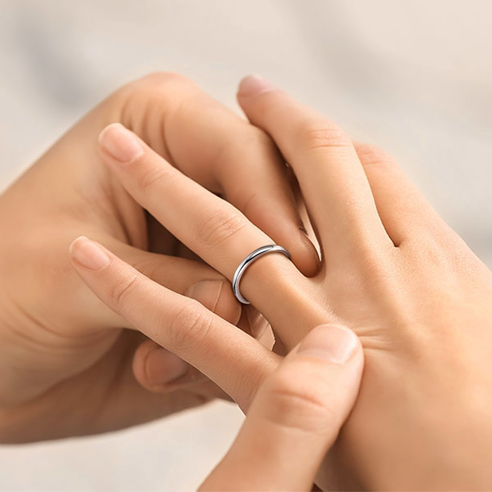 925 Sterling Silver Engravable Adjustable Ring Band model