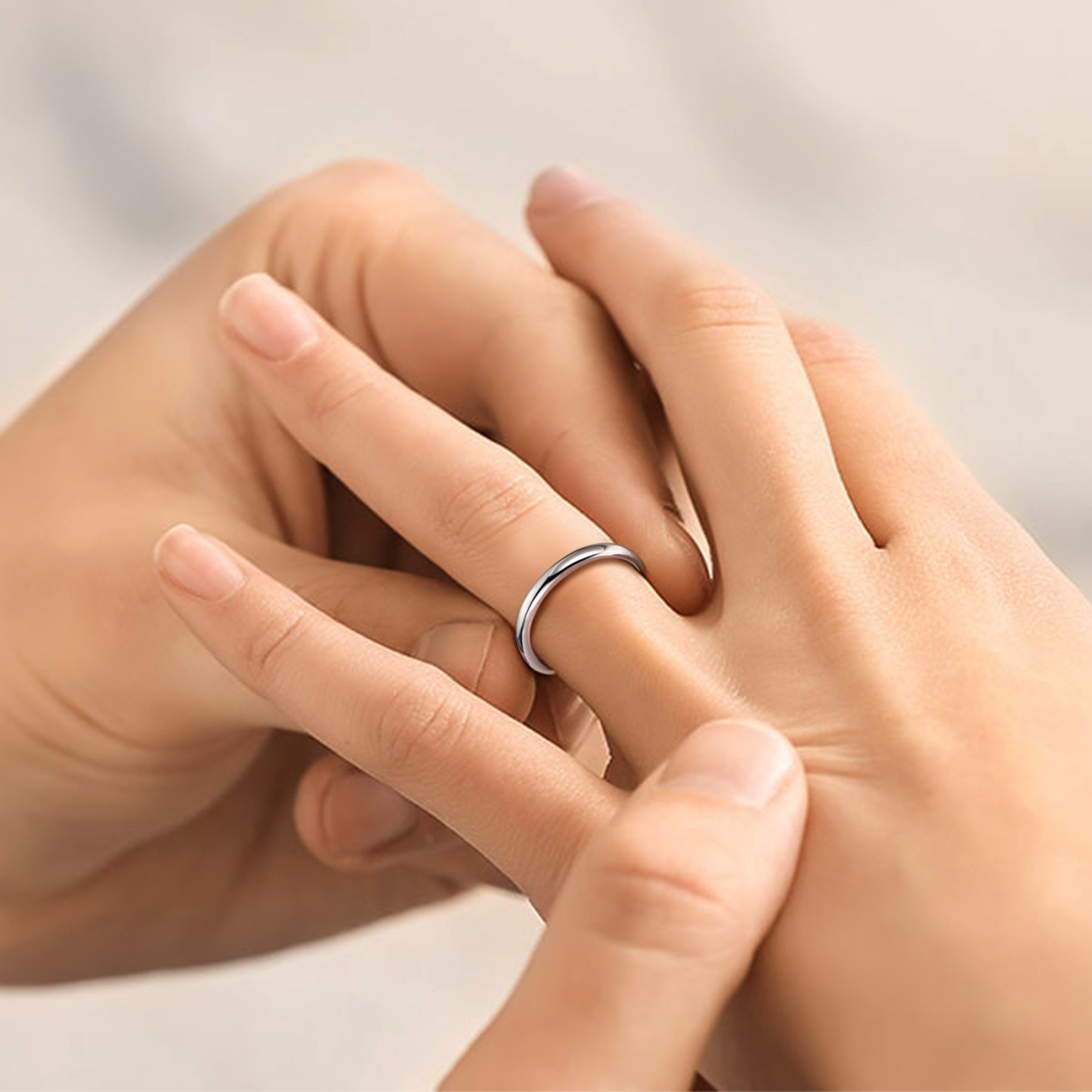 925 Sterling Silver Engravable Adjustable Ring Band model