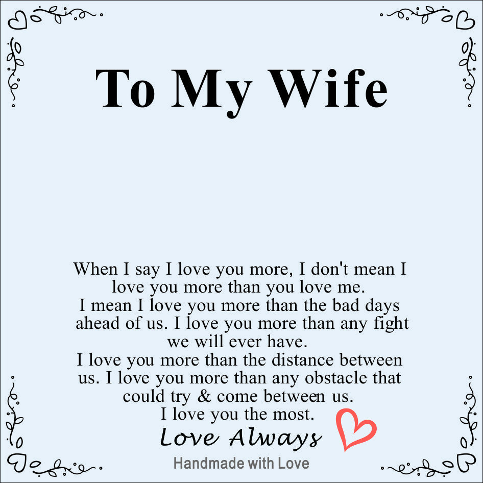To My Wife
