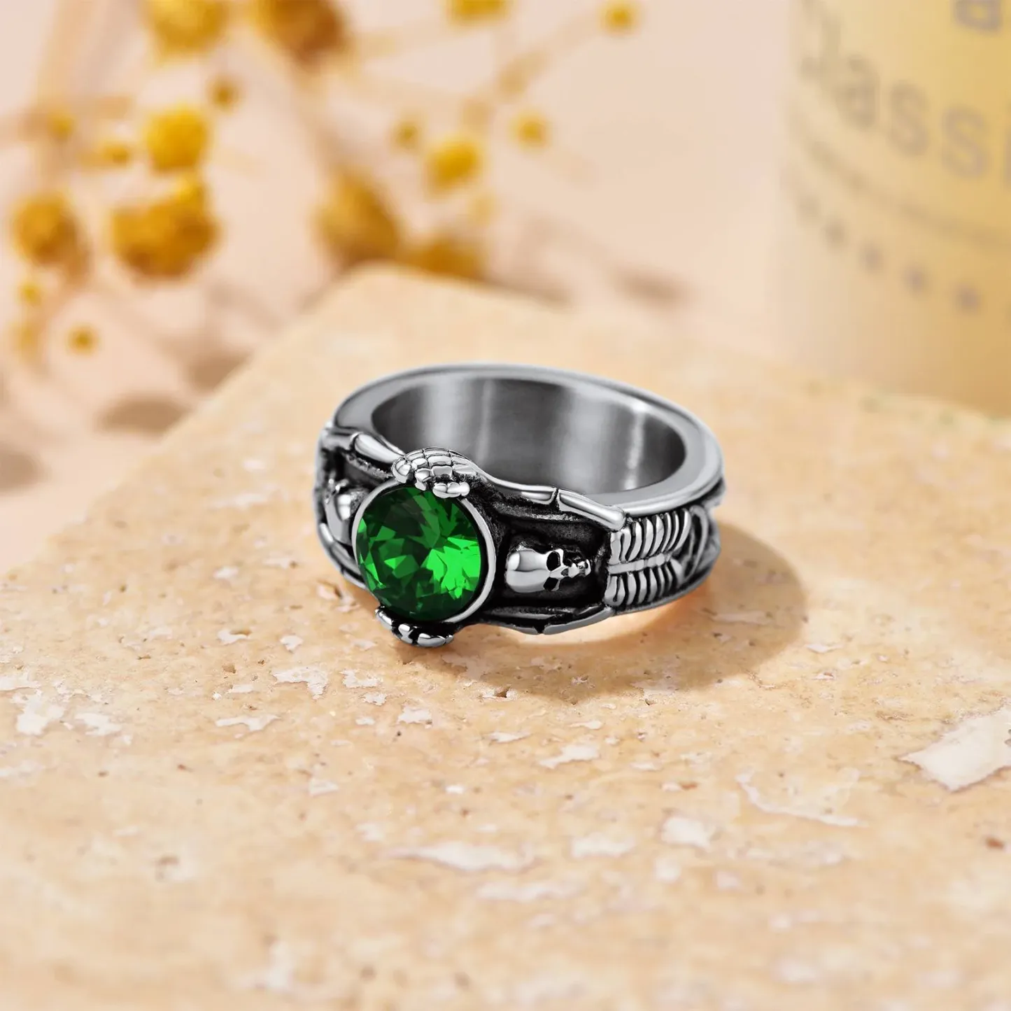 Personalized Engraving Skull Ring