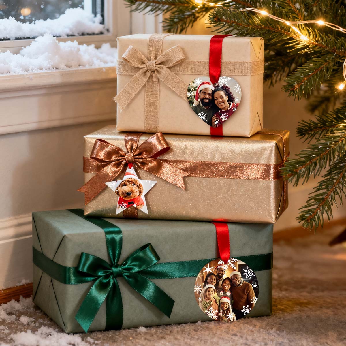 Snowflake Photo Ornament gift for child