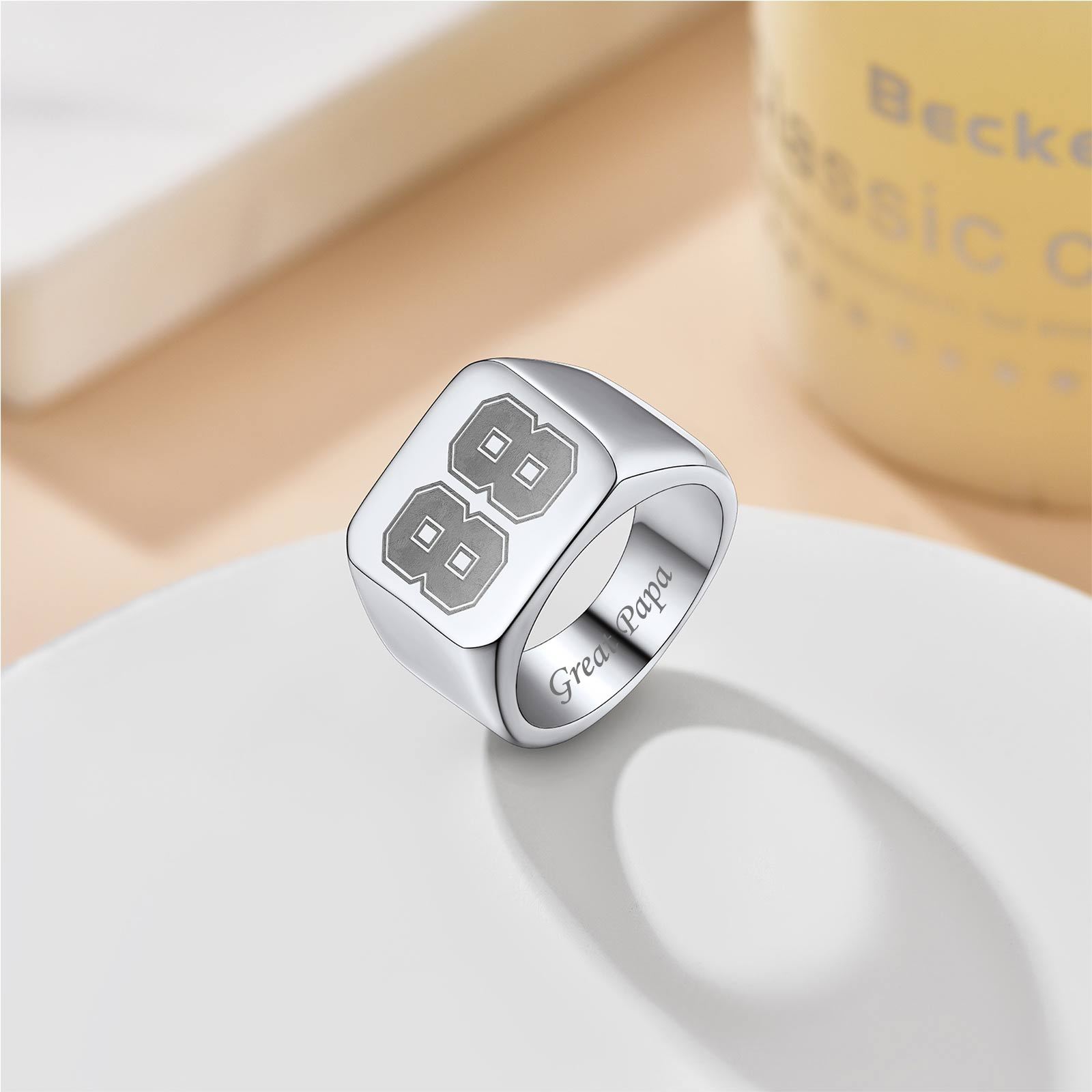  Square Signet Ring For Men