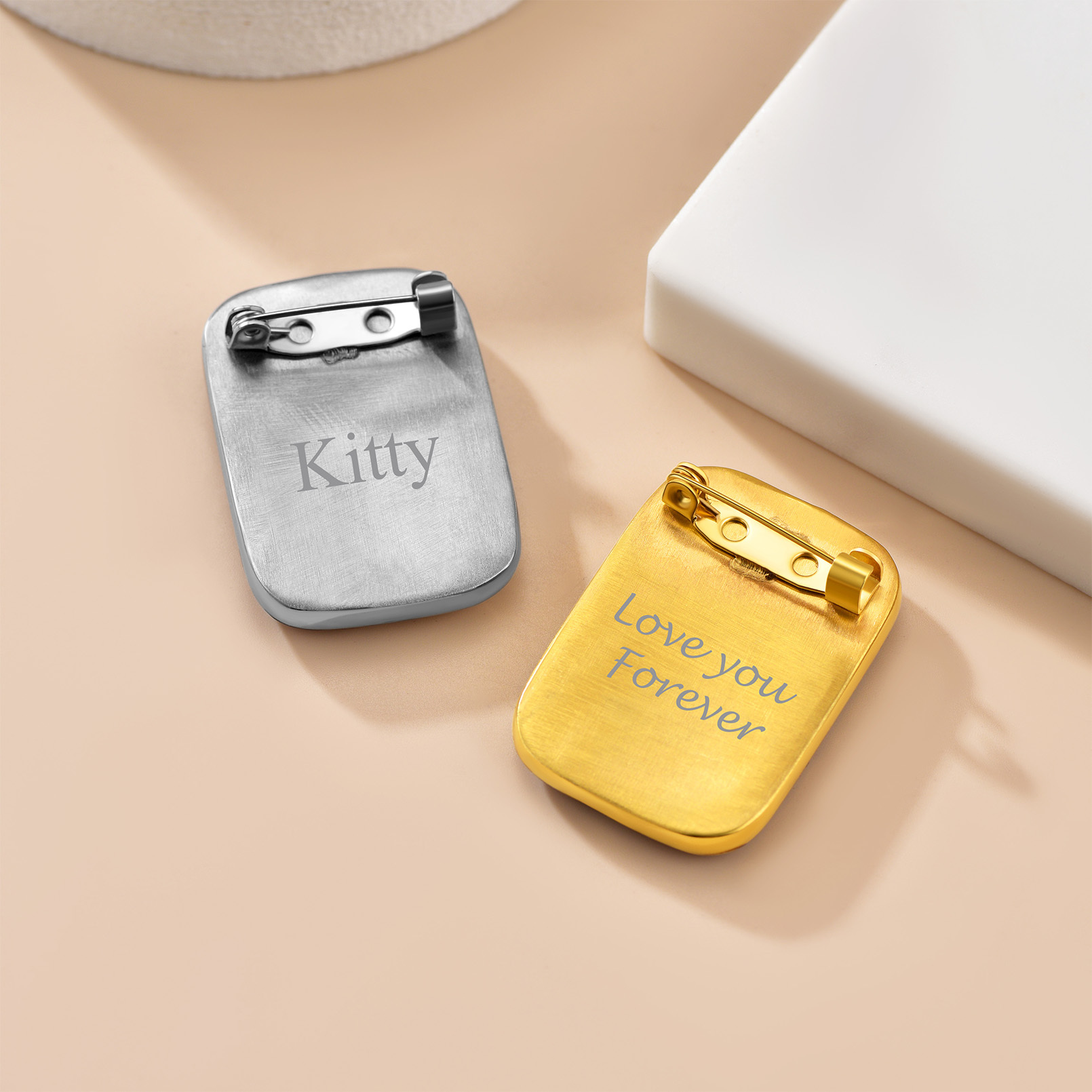 Wedding Photo Charms Customized with Pictures Memorial Pins engraved