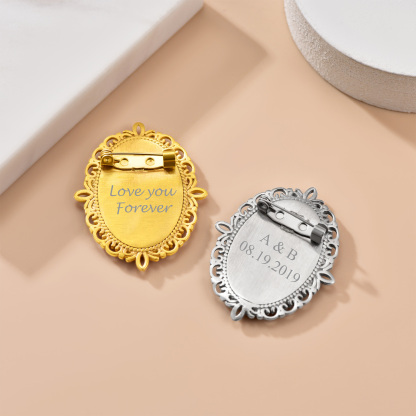Custom Photo Charms Brooch Pins occasion