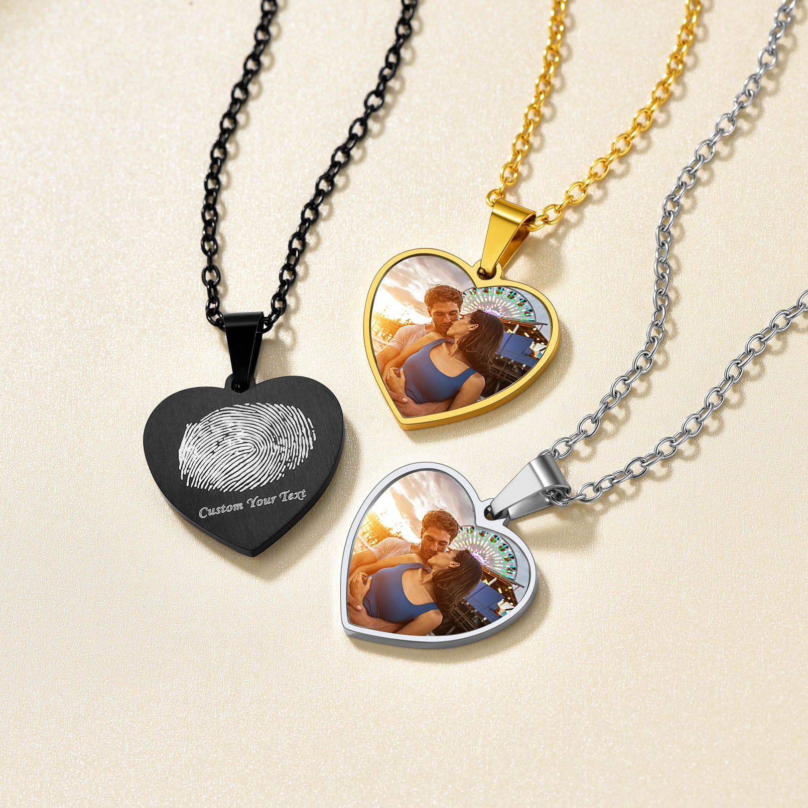 Custom4U Customized Unique Photo Necklace