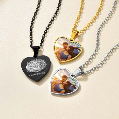 Custom4U Customized Unique Photo Necklace