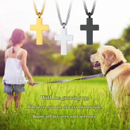  Cross Cremation Pendant Urn Necklace for Ashes 