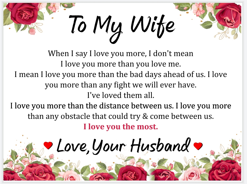 To My Wife