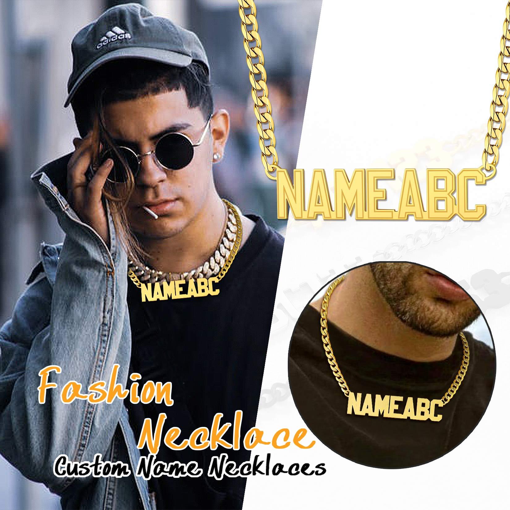 Personalized Name Pendant Necklaces for Men fashion necklace