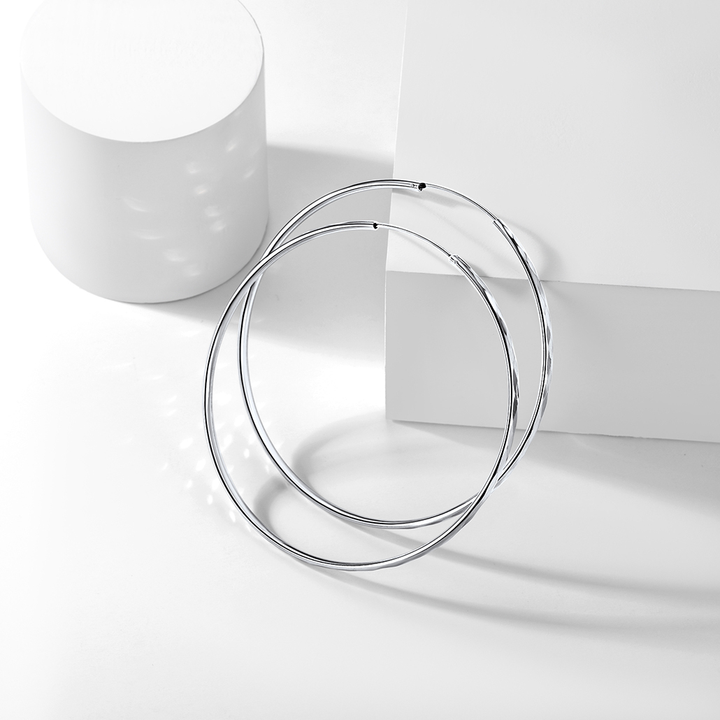 Hypoallergenic Sterling Silver Hoop Earrings For Women