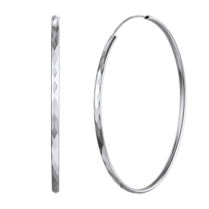 Hypoallergenic Sterling Silver Round Hoop Earrings For Women Silver 70