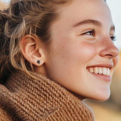 Flash Sale S925 Silver CZ Stud Earrings for Men Women