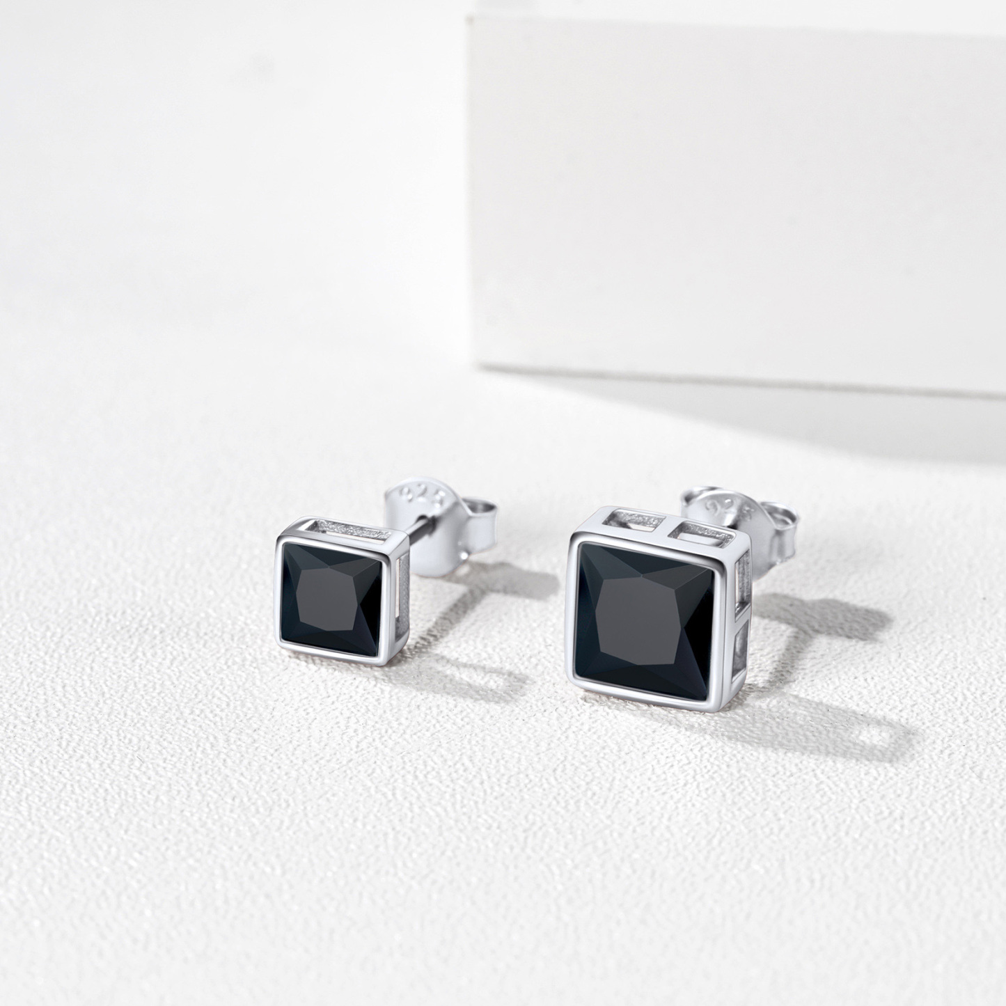 Flash Sale S925 Silver CZ Stud Earrings for Men Women