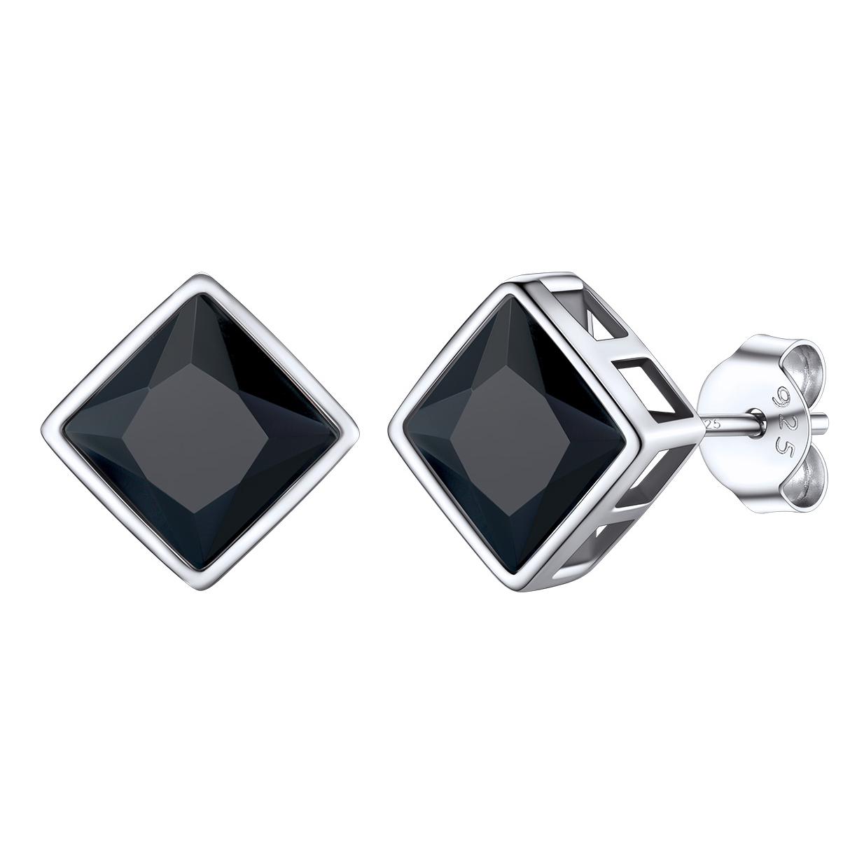 Flash Sale S925 Silver CZ Stud Earrings for Men Women