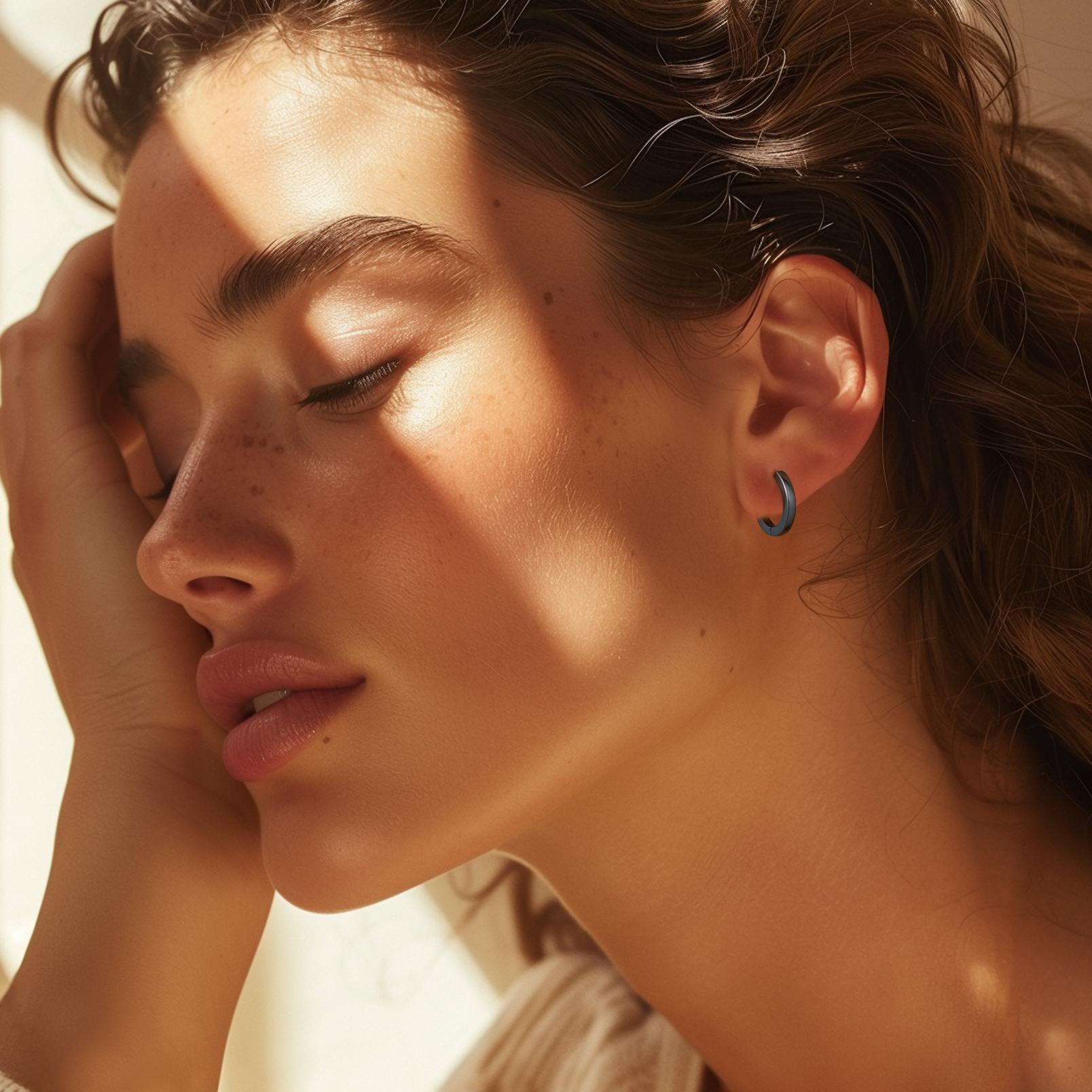 925 Sterling Silver Small Hoop Earrings Cartilage Huggie Earrings