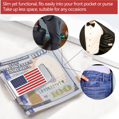 American Flag Money Clip  for him
