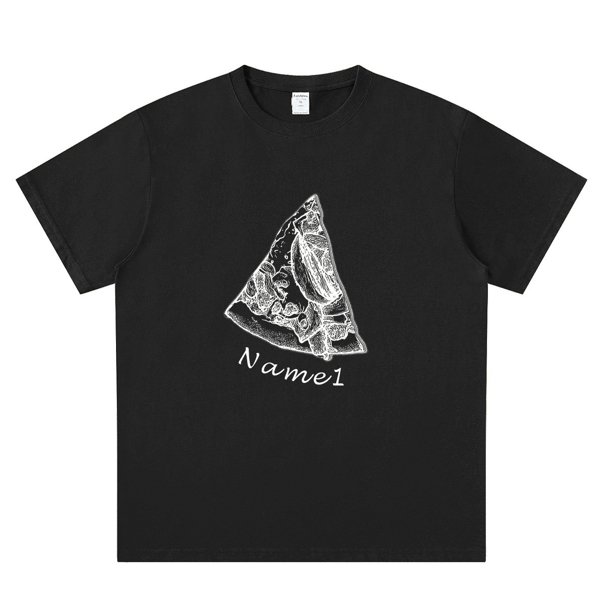 Personalized Pizza Family Name T-Shirt - Custom Kids & Family Gift