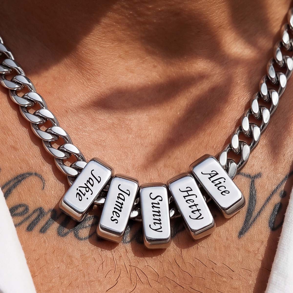 Personalized Name Cuban Link Necklace for men