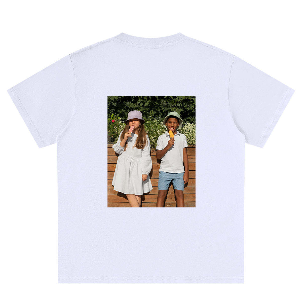 Custom Picture white T-Shirt