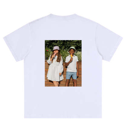 Custom Picture white T-Shirt