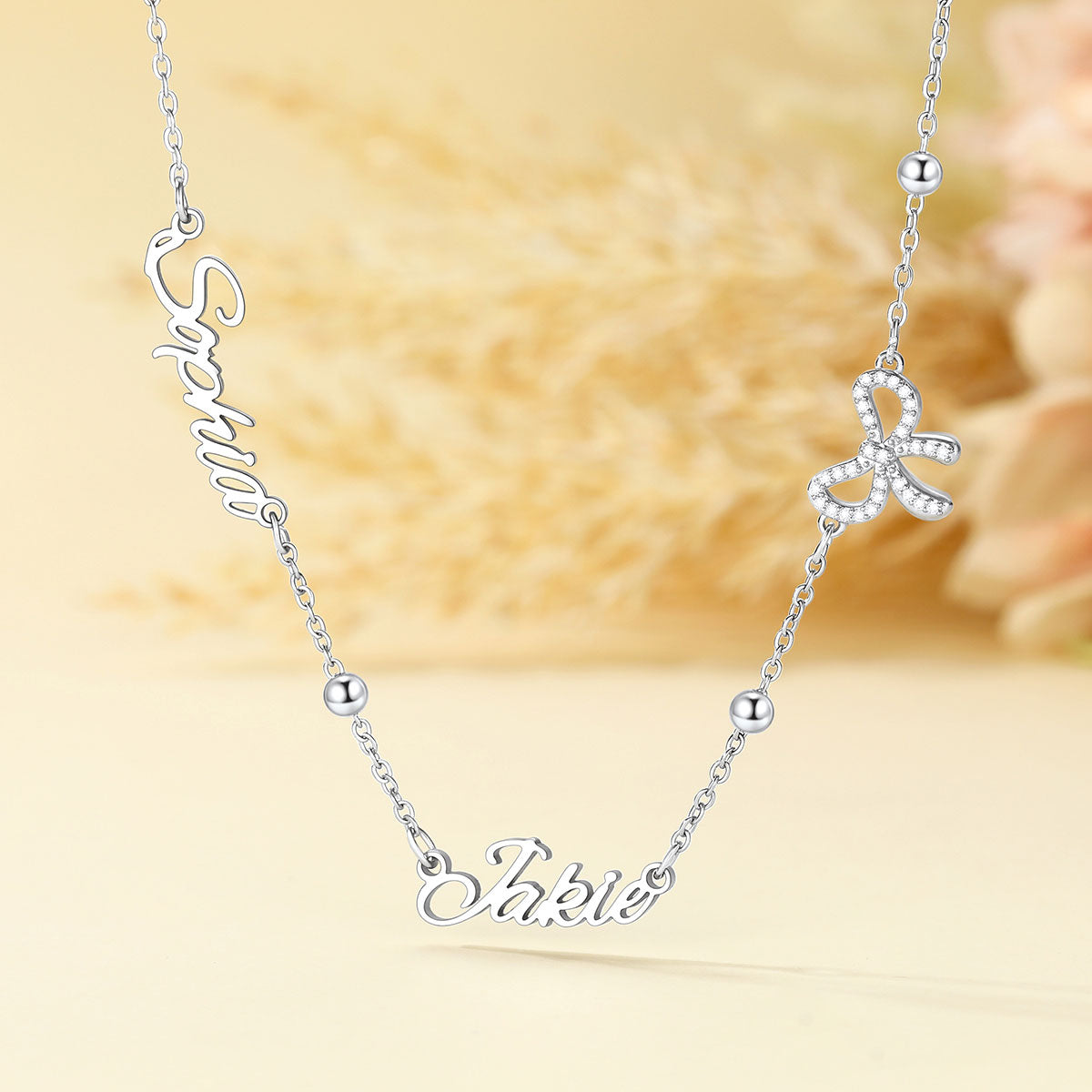 Custom Multi Nameplate Necklace for Women