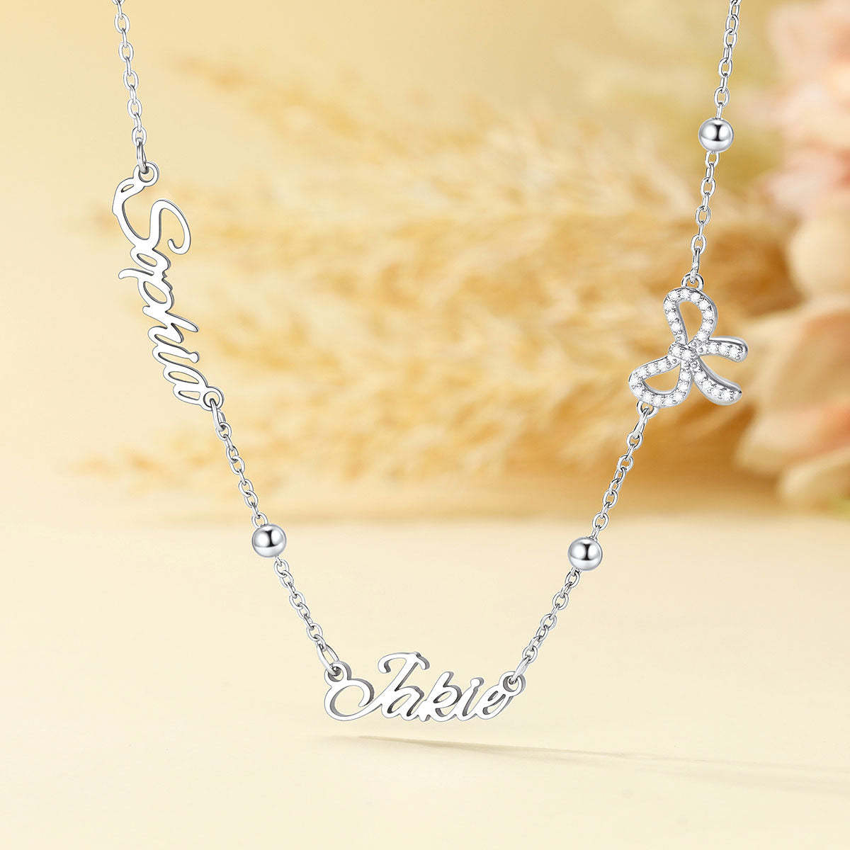 Custom Multi Nameplate Necklace for Women