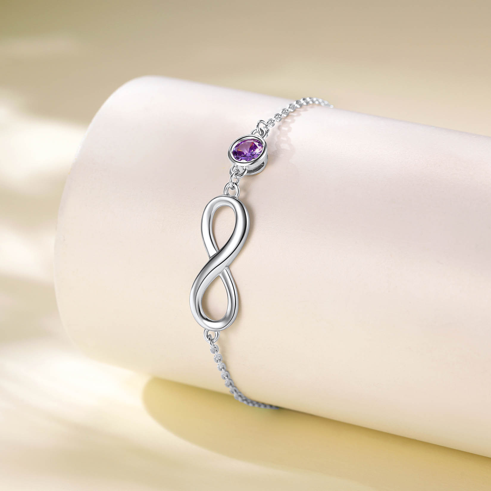 Birthstone Anklet Infinity Ankle Bracelet For Women