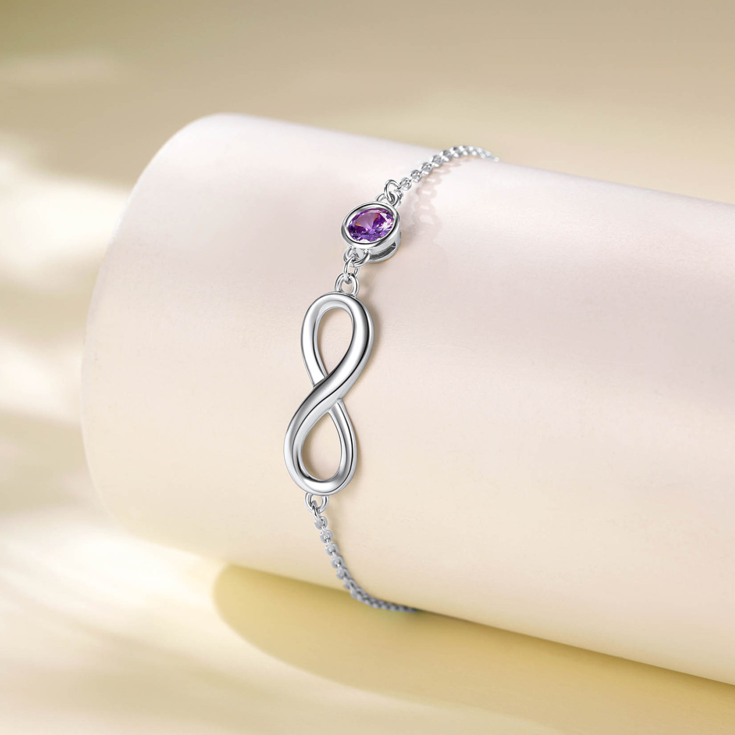 Birthstone Anklet Infinity Ankle Bracelet For Women