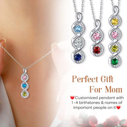 birthstone necklace for mom