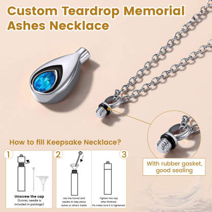 how to fill keepsake necklace