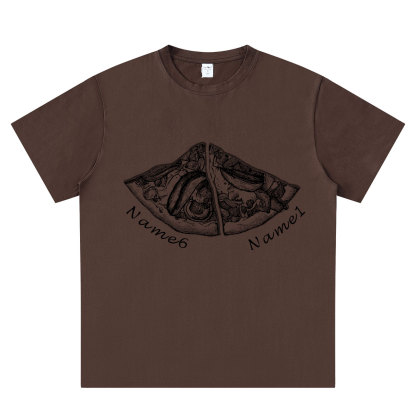 Personalized Pizza Family Name T-Shirt - Custom Kids & Family Gift