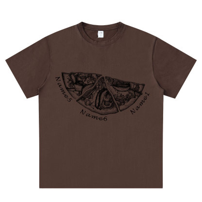 Personalized Pizza Family Name T-Shirt - Custom Kids & Family Gift