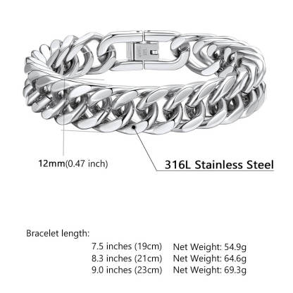  Cuban Link Curb Chain bracelet size