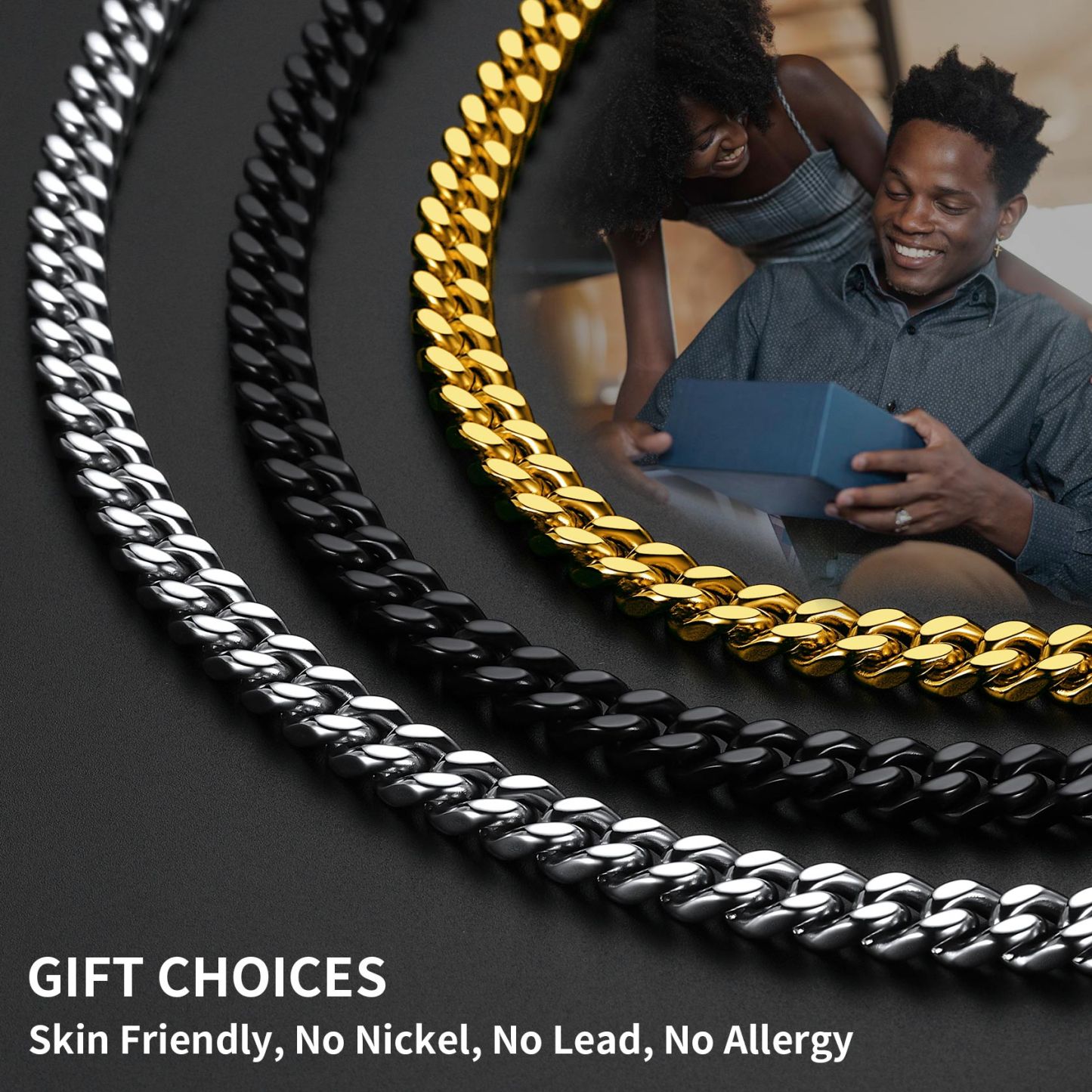 Cuban Link Chain Necklace for Men