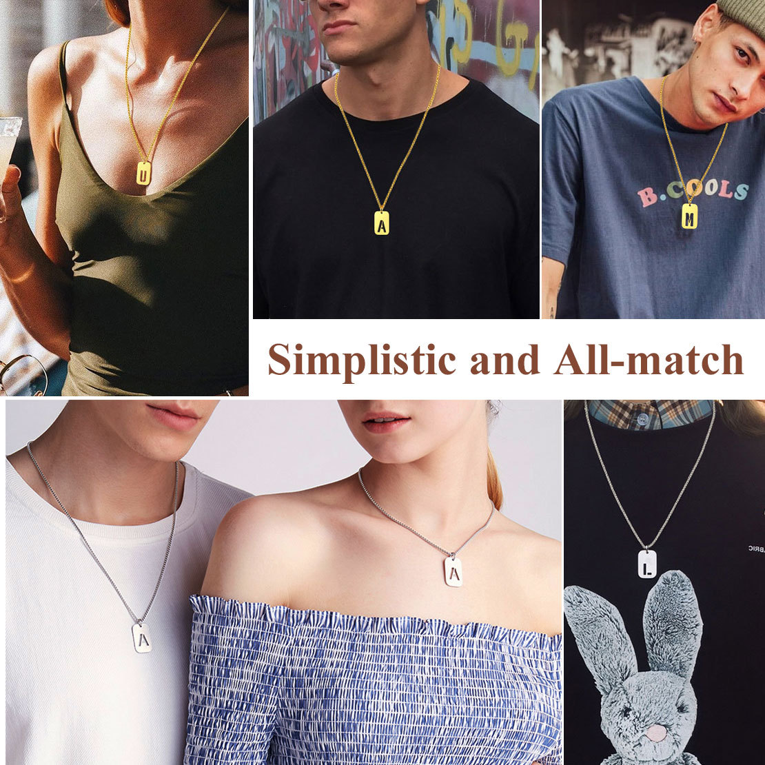 custom dog tag pendant necklace