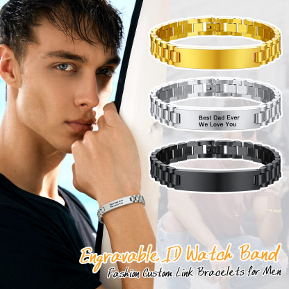 custom Engraved Bracelet for Men