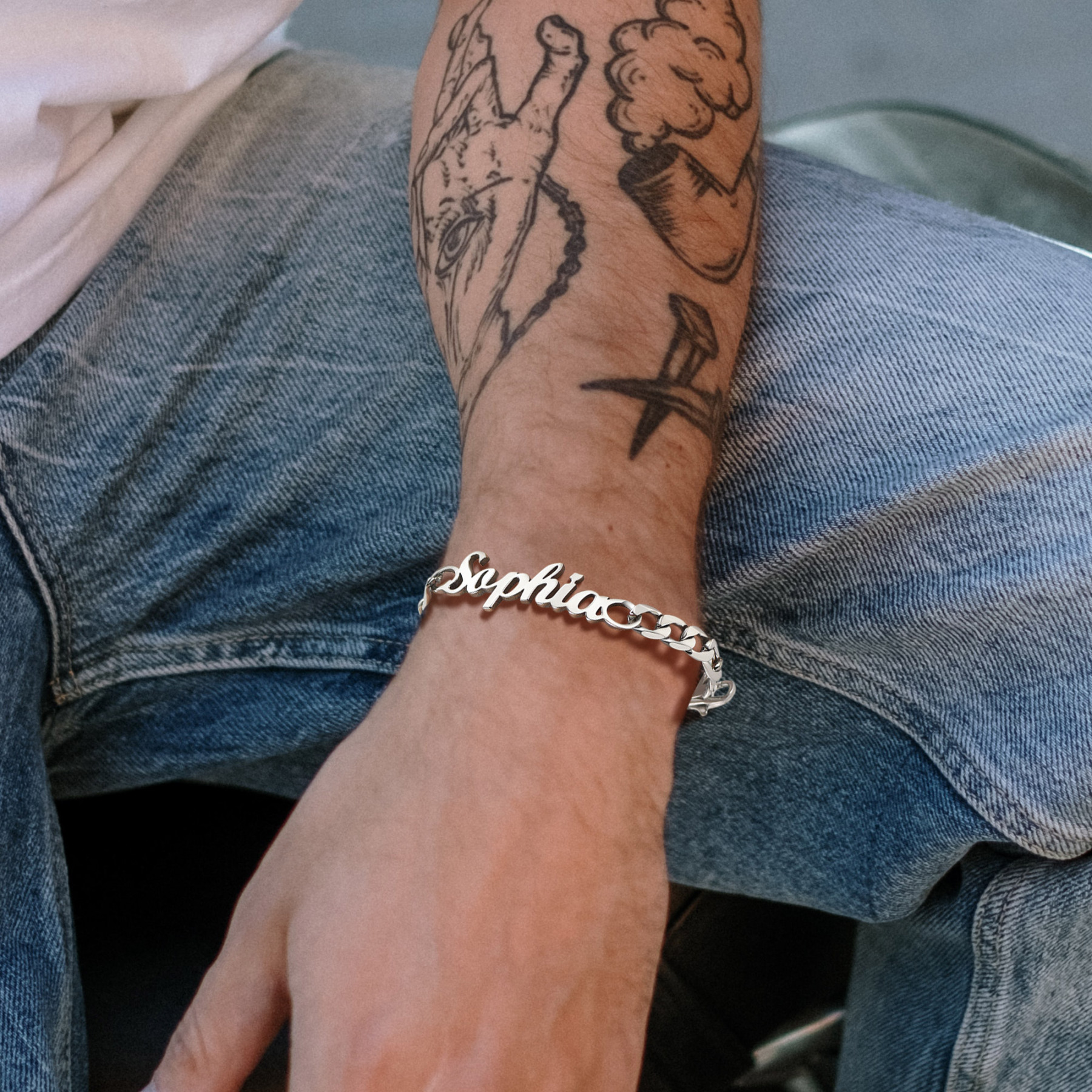 custom name bracelet for men