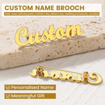 \Name \Brooch Pin For Wedding bouquet