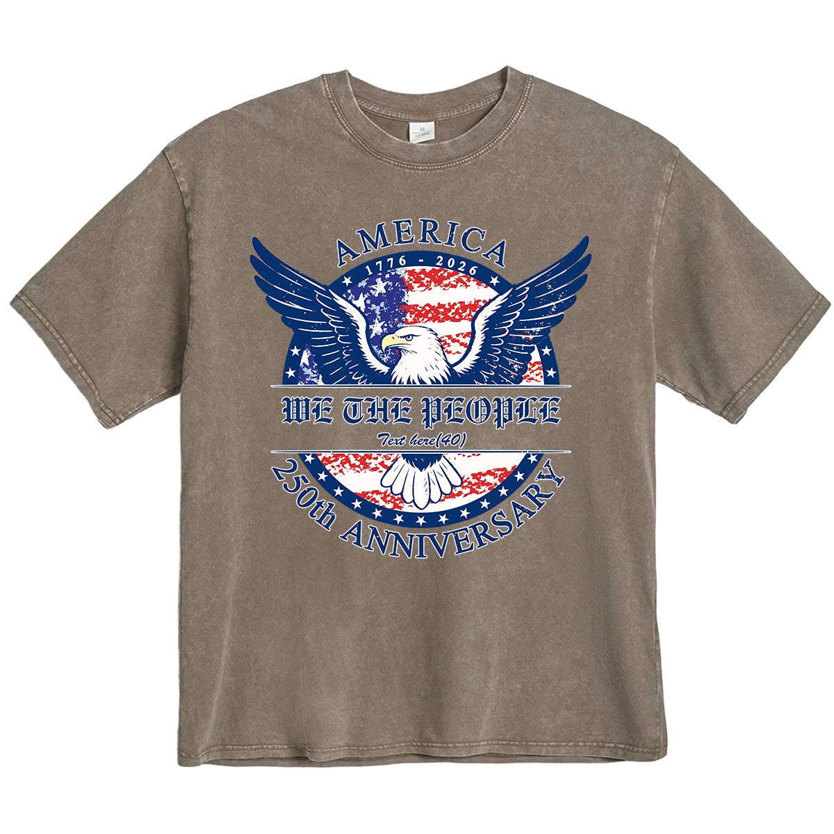 USA 250th Anniversary Bald Eagle Vintage Tee