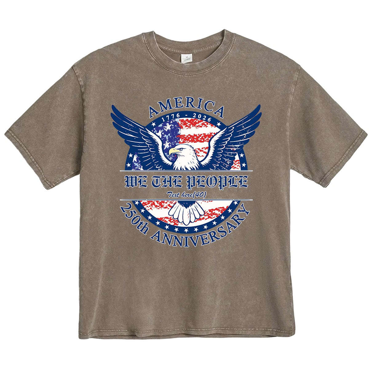 USA 250th Anniversary Bald Eagle Vintage Tee