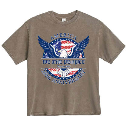 USA 250th Anniversary Bald Eagle Vintage Tee