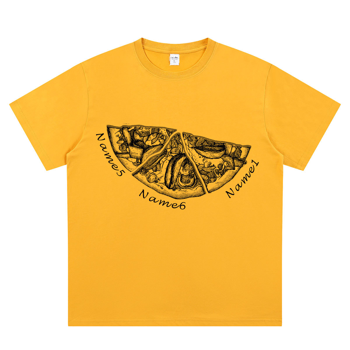 Personalized Pizza Family Name T-Shirt - Custom Kids & Family Gift