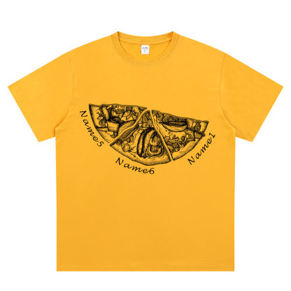 Personalized Pizza Family Name T-Shirt - Custom Kids & Family Gift