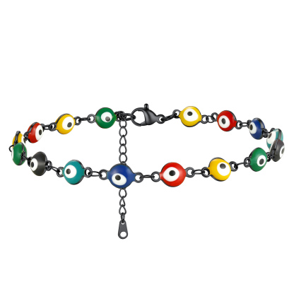 Evil Eye black Chain Anklet 