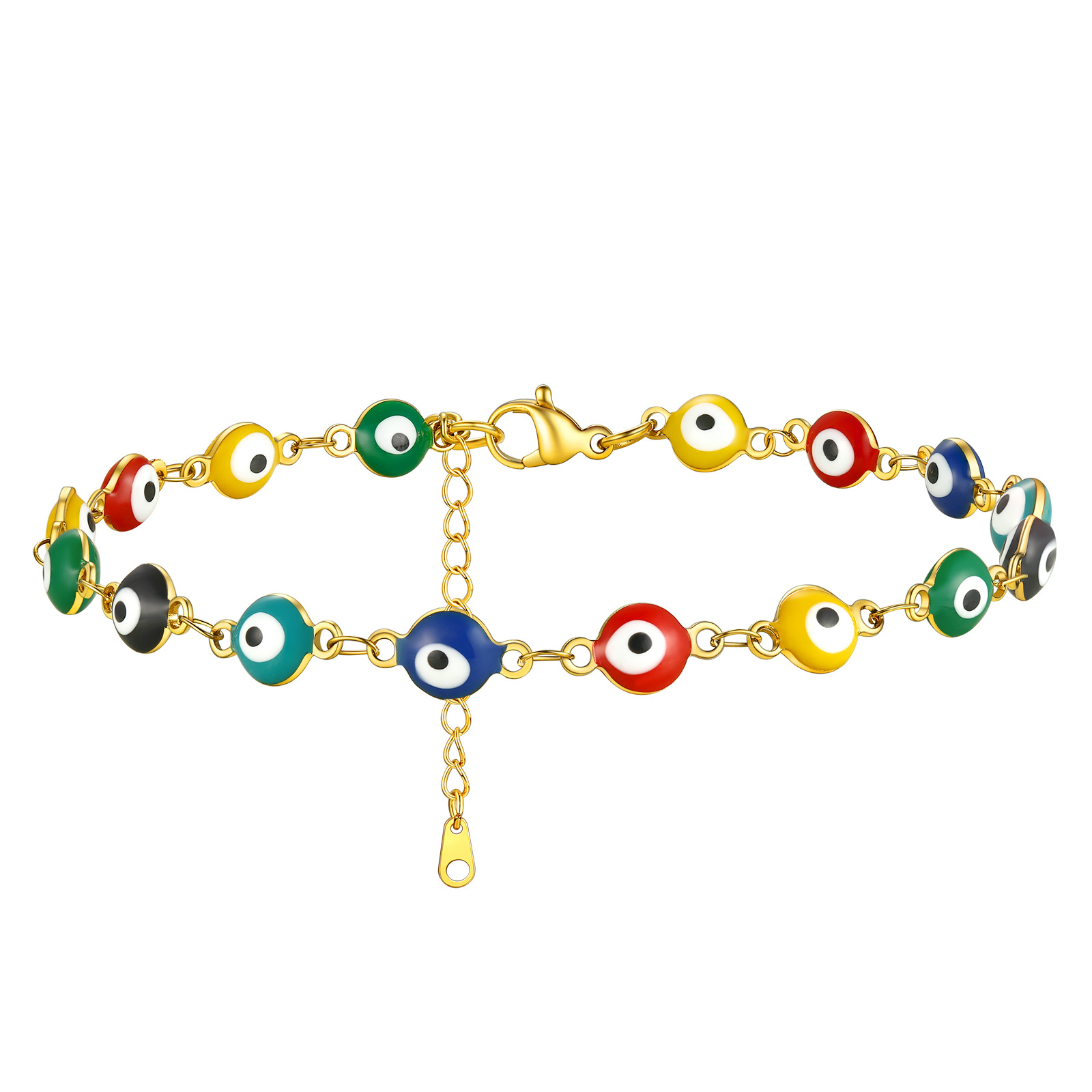 Evil Eye gold Chain Anklet 